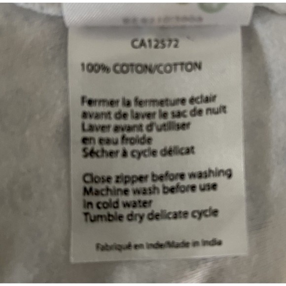 Perlim Pinpin Sleep Bag Sack 6-18m White Blue Geometric Circles Cotton Zip - Picture 5 of 5